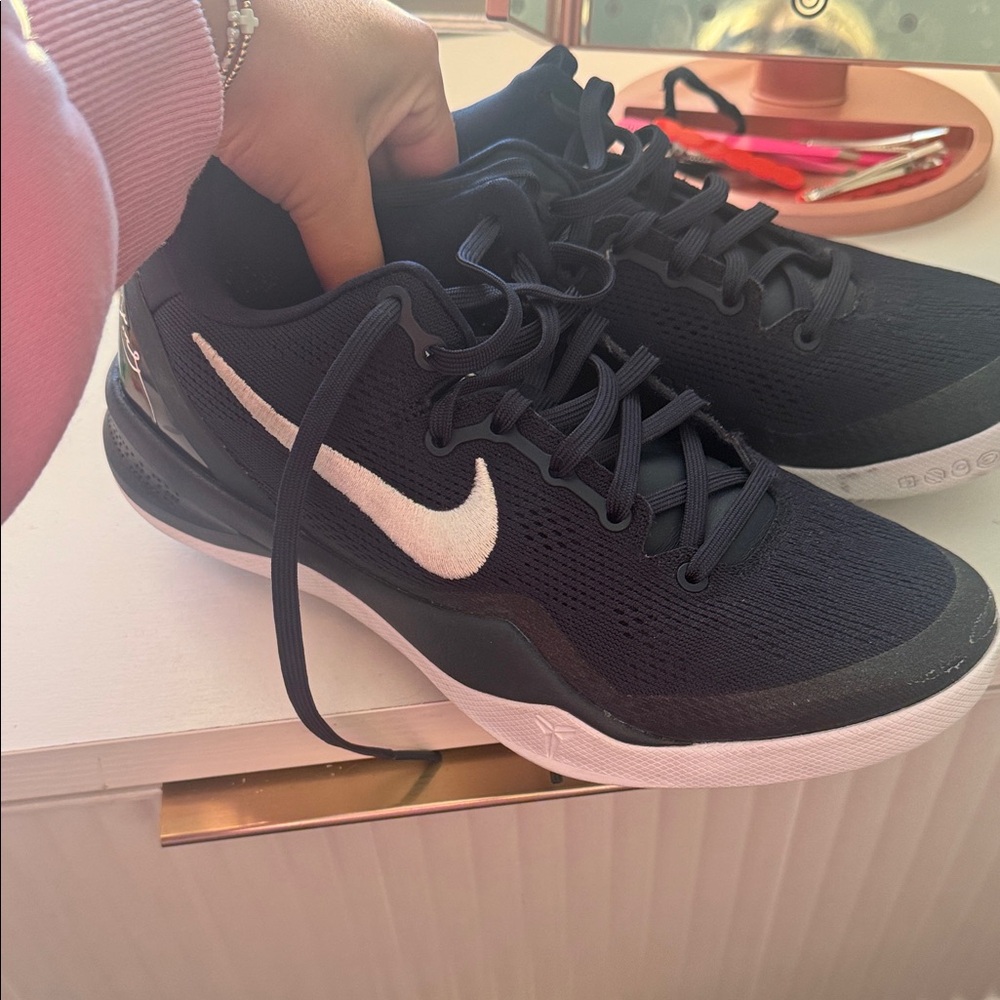 Kobe basketball shoes- Navy and White